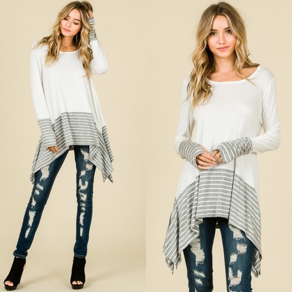 RACHEL Color Block Top - Picture 2 of 3